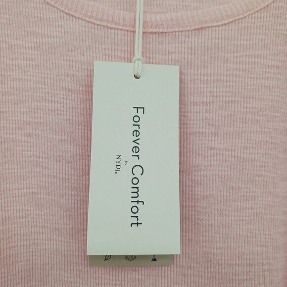 NWT Forever Comfort By NYDJ Pink Long Sleeve Top 2X Textured Soft Cotton - Picture 5 of 13